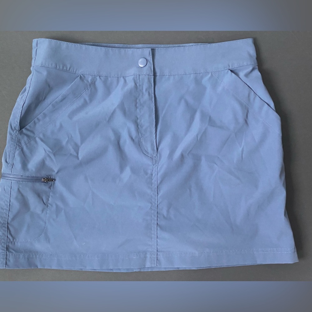 32 DEGREES COOL TECH SKORT MESH LINED SHORT POCKETS Medium Vintage Indigo Blue